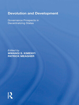 cover image of Devolution and Development